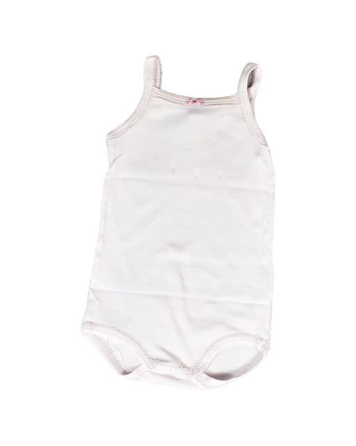 A Pink Bodysuits from Petit Bateau in size 3-6M for girl. (Front View)