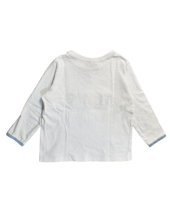 A White Long Sleeve Tops from Sergent Major in size 2T for boy. (Back View)