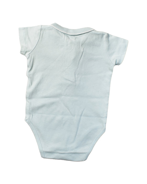 A Blue Bodysuits from Bout'Chou in size 6-12M for girl. (Back View)