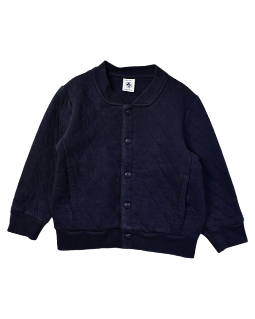 A Black Cardigans from Petit Bateau in size 3T for boy. (Front View)