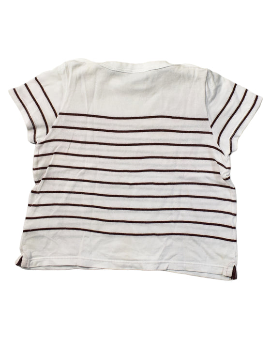 A White Short Sleeve Tops from Petit Bateau in size 12-18M for boy. (Back View)