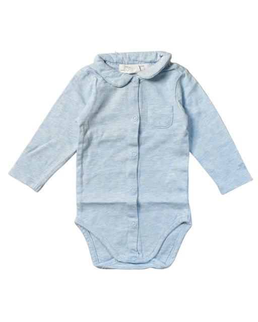 A Blue Bodysuits from Chateau de Sable in size 0-3M for boy. (Front View)