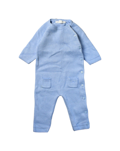 A Blue Jumpsuits from Chateau de Sable in size 0-3M for boy. (Front View)