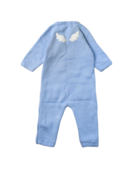 A Blue Jumpsuits from Chateau de Sable in size 0-3M for boy. (Back View)