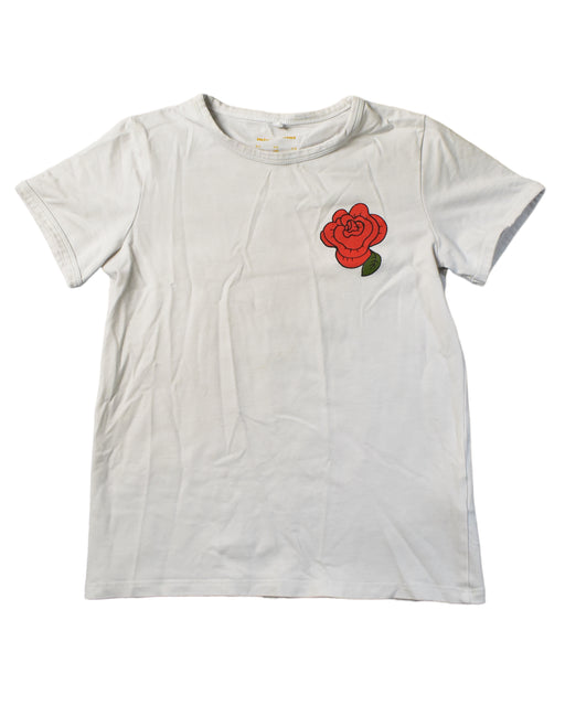 A White T Shirts from Mini Rodini in size 8Y for girl. (Front View)