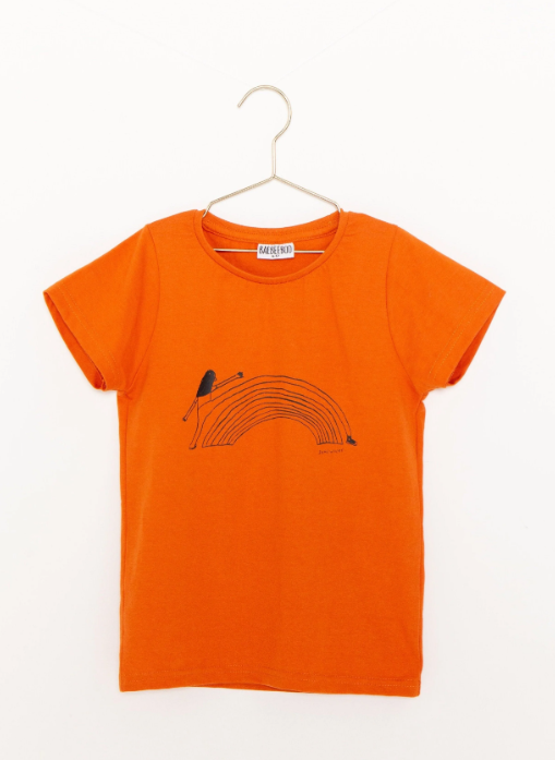 A Orange Short Sleeve T Shirts from BaeBeeBoo in size 2T for neutral. (Front View)