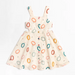 A Multicolour Sleeveless Dresses from Bochechas in size 6-12M for girl. (Front View)
