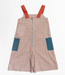A Red Sleeveless Jumpsuits from Bochechas in size 7Y for girl. (Back View)