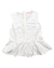 A White Sleeveless Dresses from Gingersnaps in size 6T for girl. (Front View)