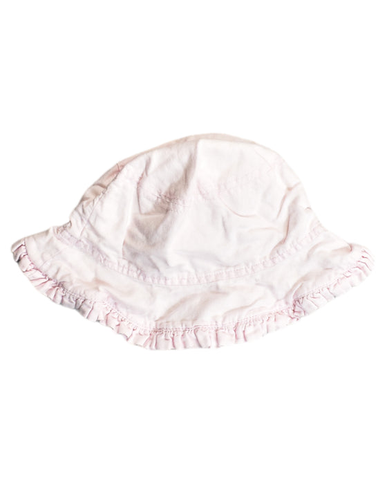 A Pink Sun Hats from Chateau de Sable in size 0-3M for girl. (Back View)