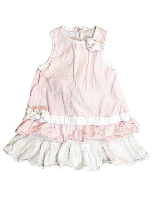 A Pink Sleeveless Dresses from Chateau de Sable in size 3T for girl. (Front View)