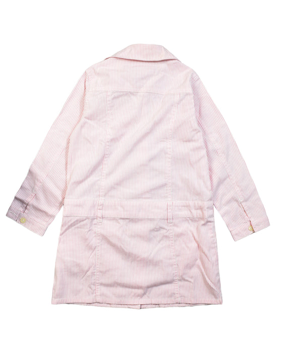 A Pink Long Sleeve Dresses from Levi's in size 5T for girl. (Back View)