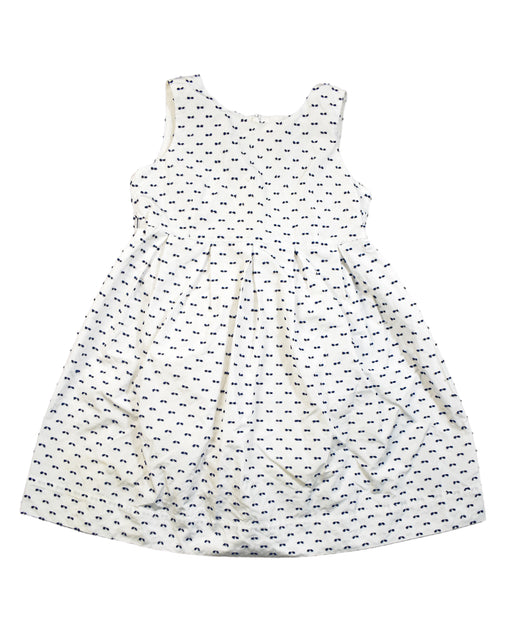 A White Sleeveless Dresses from Kingkow in size 8Y for girl. (Front View)