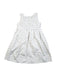 A White Sleeveless Dresses from Kingkow in size 8Y for girl. (Back View)