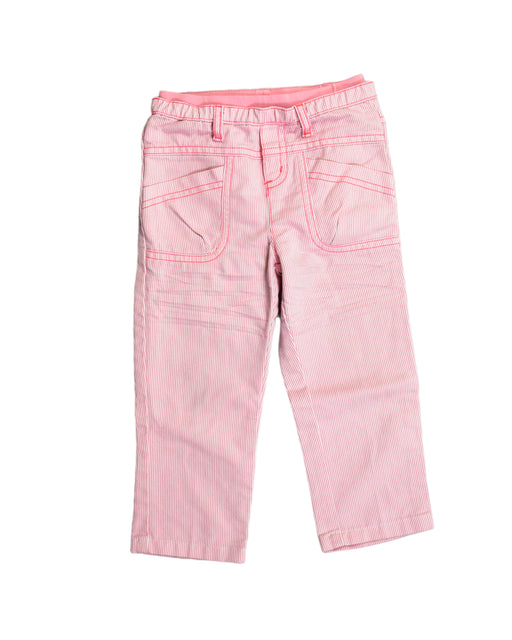 A Pink Casual Pants from Kingkow in size 6-12M for girl. (Front View)