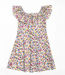 A Multicolour Short Sleeve Dresses from Bochechas in size 5T for girl. (Back View)