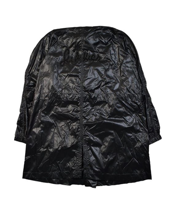 A Black Rain Jackets from Rykiel Enfant in size 10Y for girl. (Back View)