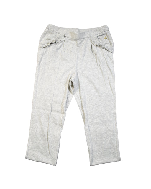 A White Casual Pants from Petit Bateau in size 10Y for girl. (Front View)