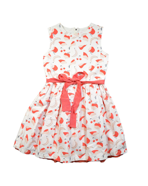 A White Sleeveless Dresses from Gingersnaps in size 10Y for girl. (Front View)