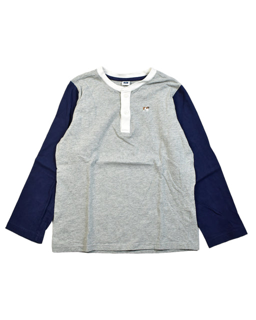A Grey Long Sleeve Tops from Janie & Jack in size 6T for boy. (Front View)