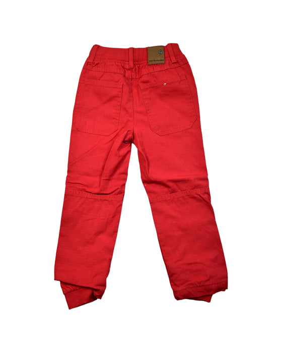 A Red Casual Pants from Vertbaudet in size 4T for boy. (Back View)