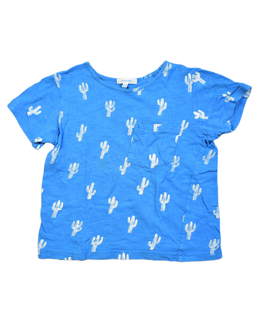A Blue T Shirts from Petit Bateau in size 8Y for boy. (Front View)