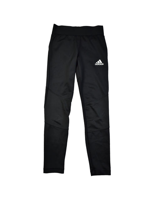 A Black Sweatpants from Adidas in size 12Y for boy. (Front View)