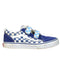 A Blue Sneakers from Vans in size 10Y for boy. (Front View)