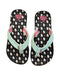 A Black Flip Flops from Reef in size 7Y for girl. (Back View)