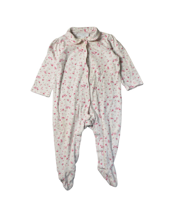 A Brown Onesies from The Little White Company in size 6-12M for girl. (Back View)
