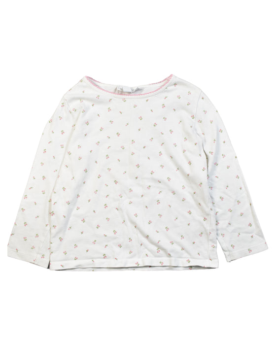 A White Pyjama Sets from The Little White Company in size 4T for girl. (Front View)