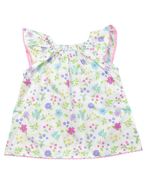 A White Sleeveless Dresses from Little English in size 12-18M for girl. (Front View)