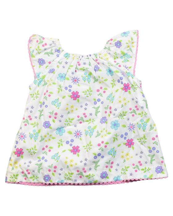 A White Sleeveless Dresses from Little English in size 12-18M for girl. (Back View)