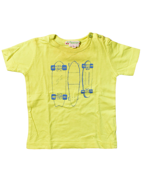 A Yellow Short Sleeve T Shirts from Bonpoint in size 3-6M for boy. (Front View)