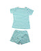 A Blue Shorts Sets from Petit Bateau in size 4T for boy. (Back View)