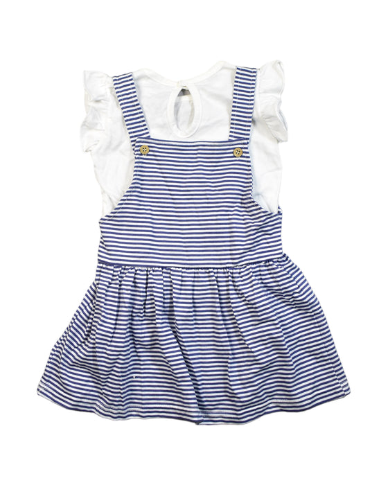 A Blue Overall Dresses from Babidu in size 12-18M for girl. (Back View)
