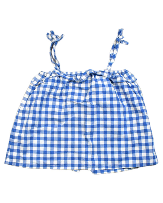 A Blue Overall Dresses from Petit Bateau in size 2T for girl. (Back View)