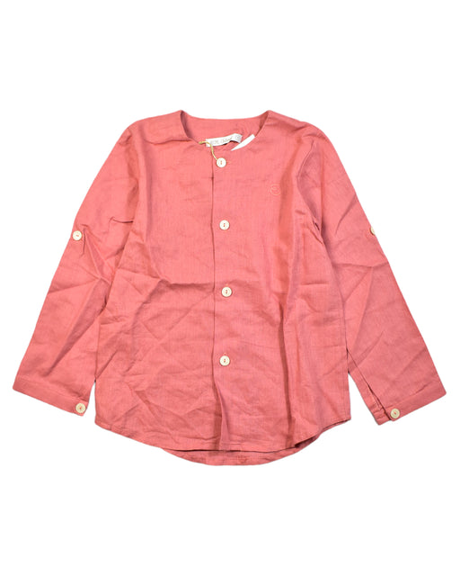 A Red Long Sleeve Shirts from Eve Children in size 5T for boy. (Front View)