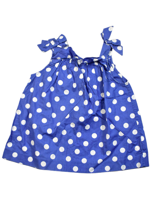 A Blue Sleeveless Dresses from Jacadi in size 12-18M for girl. (Front View)