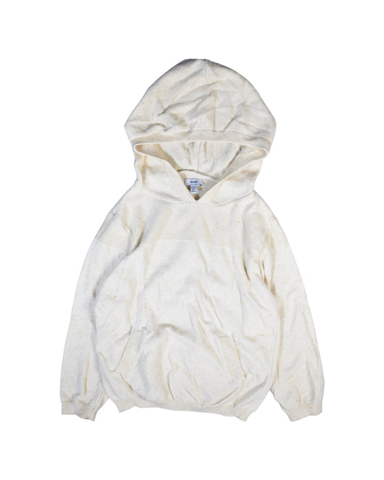A White Hooded Sweatshirts from Knot in size 5T for boy. (Front View)