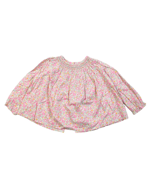 A Pink Long Sleeve Tops from Bonpoint in size 12-18M for girl. (Front View)