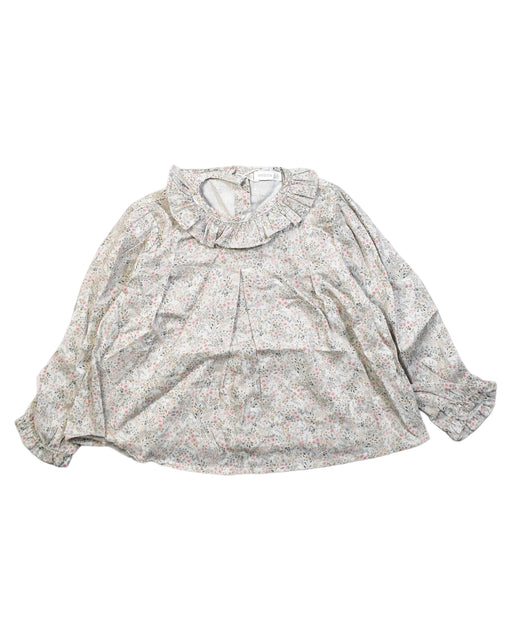A White Long Sleeve Tops from Wedoble in size 2T for girl. (Front View)