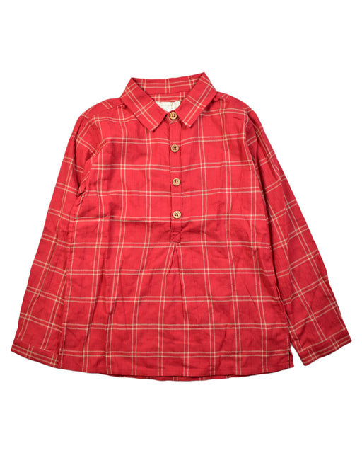 A Red Long Sleeve Tops from Bonnet à Pompon in size 6T for neutral. (Front View)