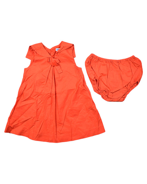 A Orange Shorts Sets from Jacadi in size 12-18M for girl. (Front View)