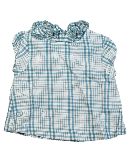 A Blue Shirts from Chateau de Sable in size 2T for girl. (Front View)