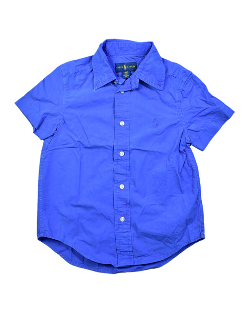 A Blue Short Sleeve Tops from Ralph Lauren in size 4T for boy. (Front View)
