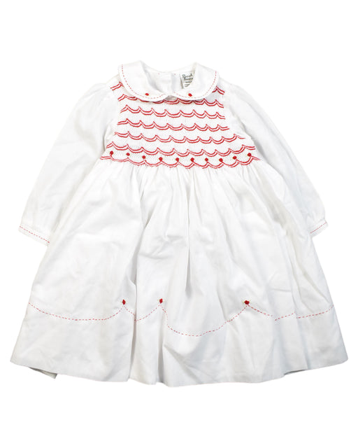 A White Long Sleeve Dresses from Sarah Louise in size 2T for girl. (Front View)