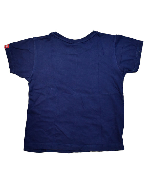 A Navy Short Sleeve T Shirts from Marvel in size 4T for boy. (Back View)