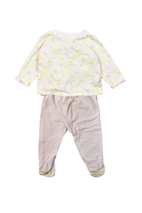 A Pink Pyjama Sets from DPAM in size 3-6M for girl. (Back View)