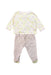 A Pink Pyjama Sets from DPAM in size 3-6M for girl. (Back View)